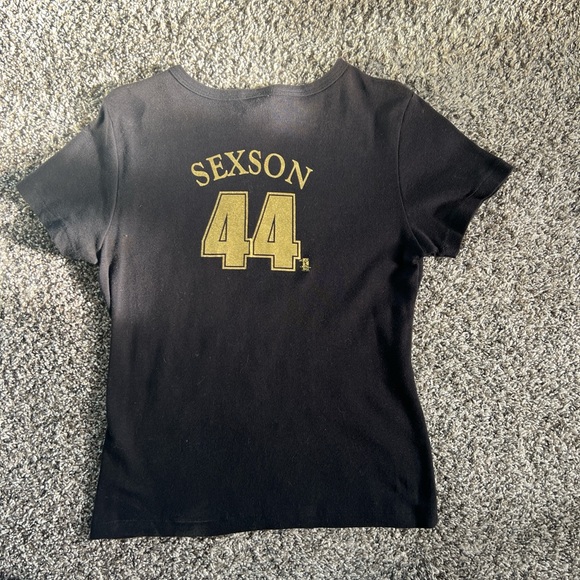 Seattle Mariners Black and Gold Women’s Tshirt - Picture 4 of 5